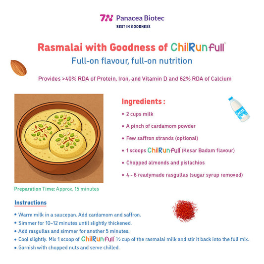 Rasmalai with Goodness of ChilRun full