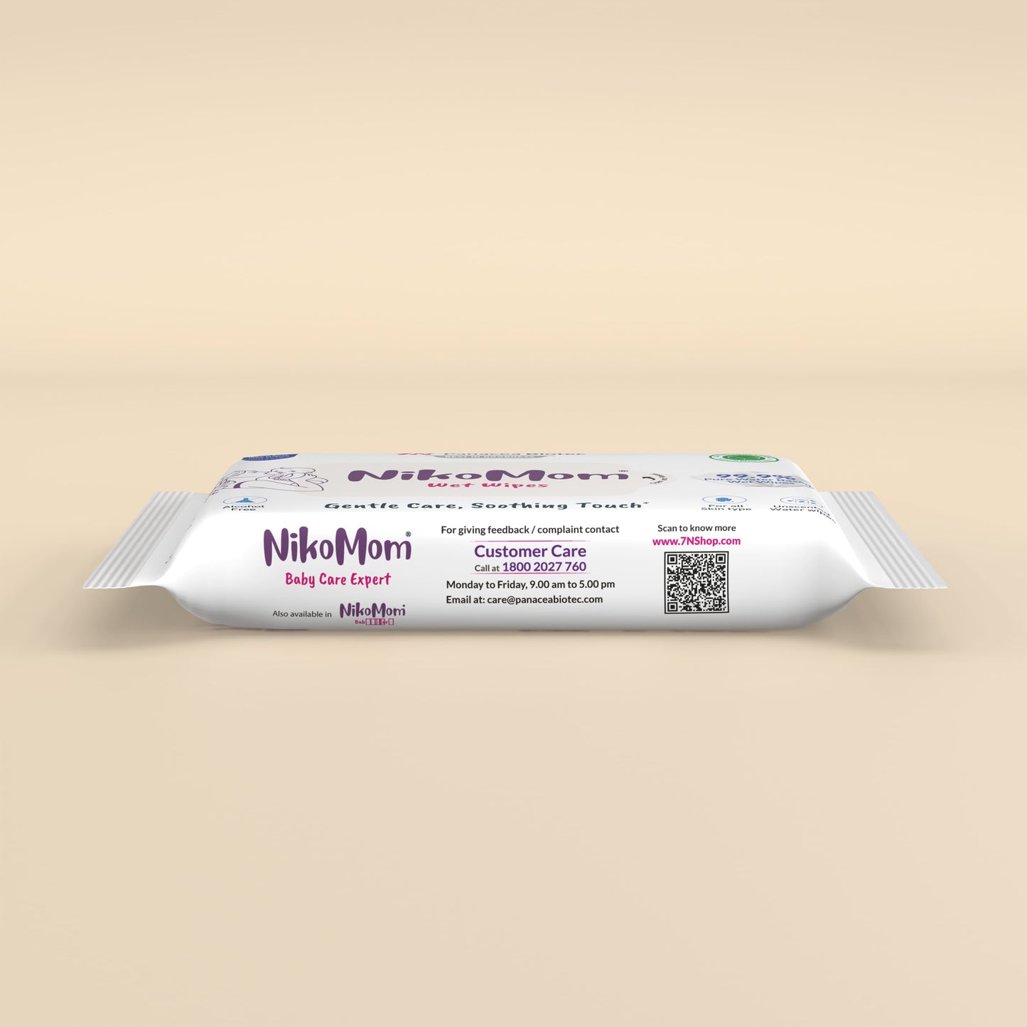 NikoMom 99.9% Pure Water Wipes