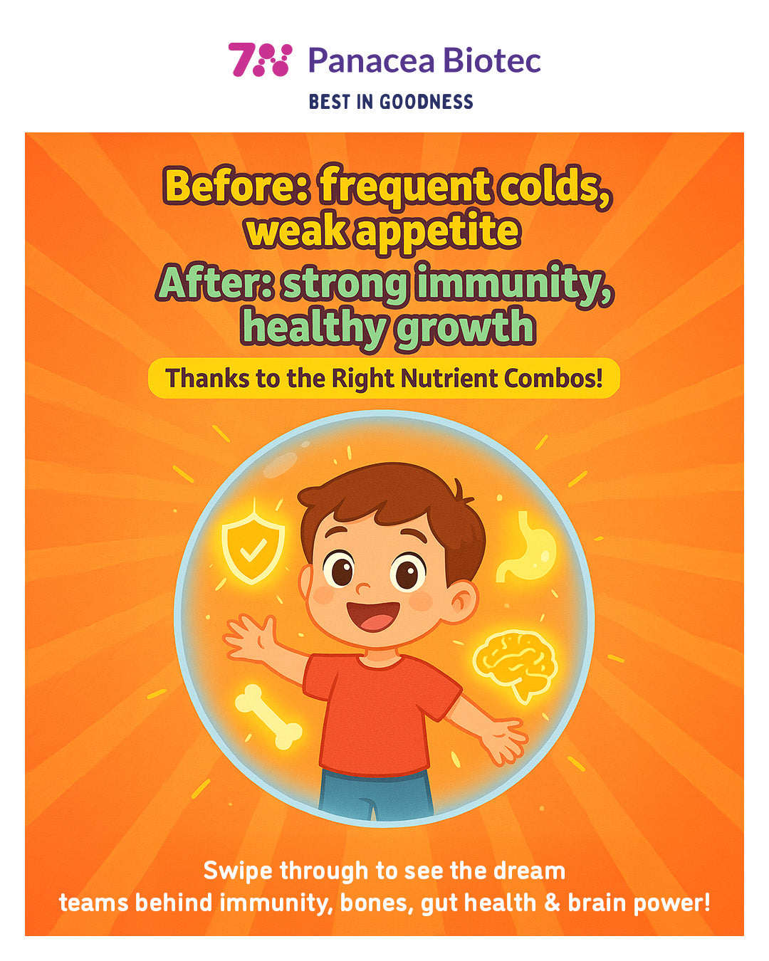 Nutrients work better in combinations to help kids grow and be healthy