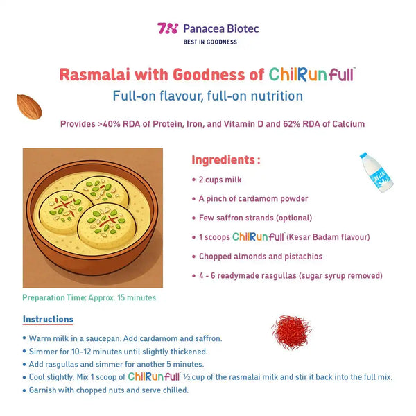 Rasmalai with Goodness of ChilRun full