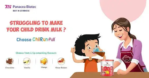 Struggling to Make Your Child Drink Milk? Add goodness of ChilRun Full to make it irresistible