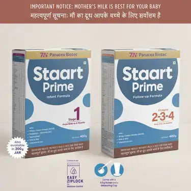 Staart Prime India's first and safest infant formula without maltodextrin and palm olein