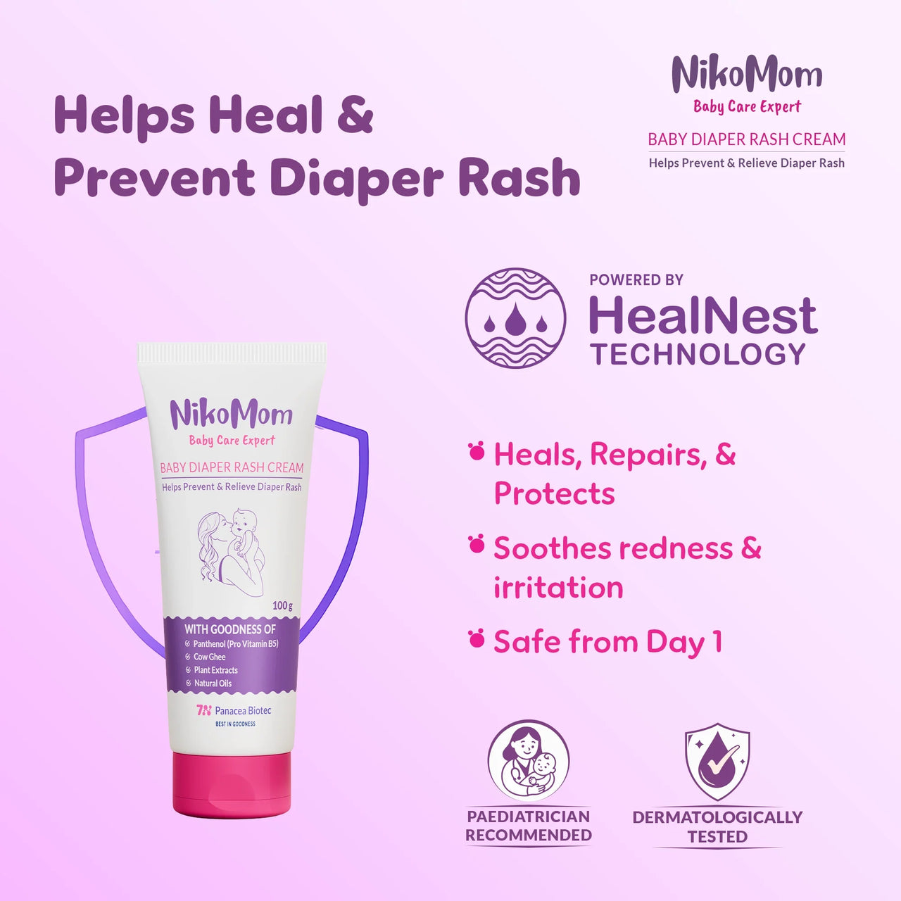 ‍NikoMom Baby Diaper Rash Cream (100% off)