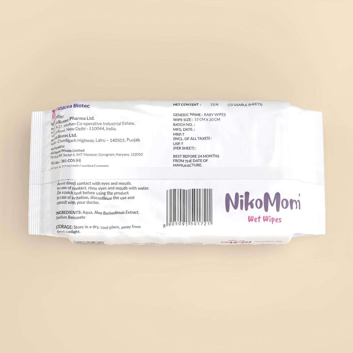 NikoMom wet wipes