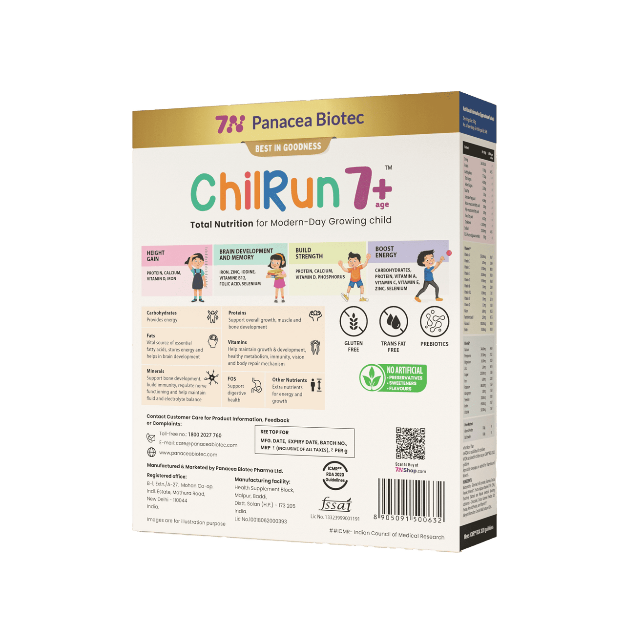 ChilRun 7+, Chocolate, 200g, Carton