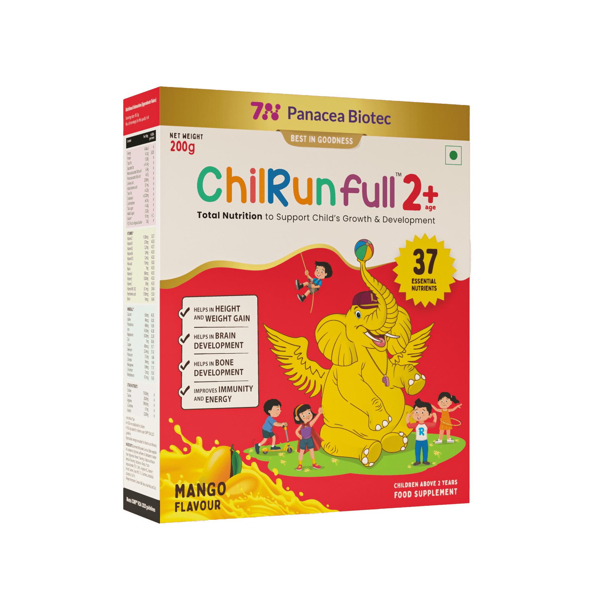 ChilRun Full 2+, Mango, 200g, Carton