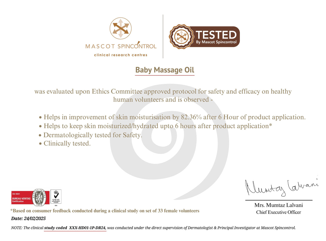 NikoMom Baby Massage Oil