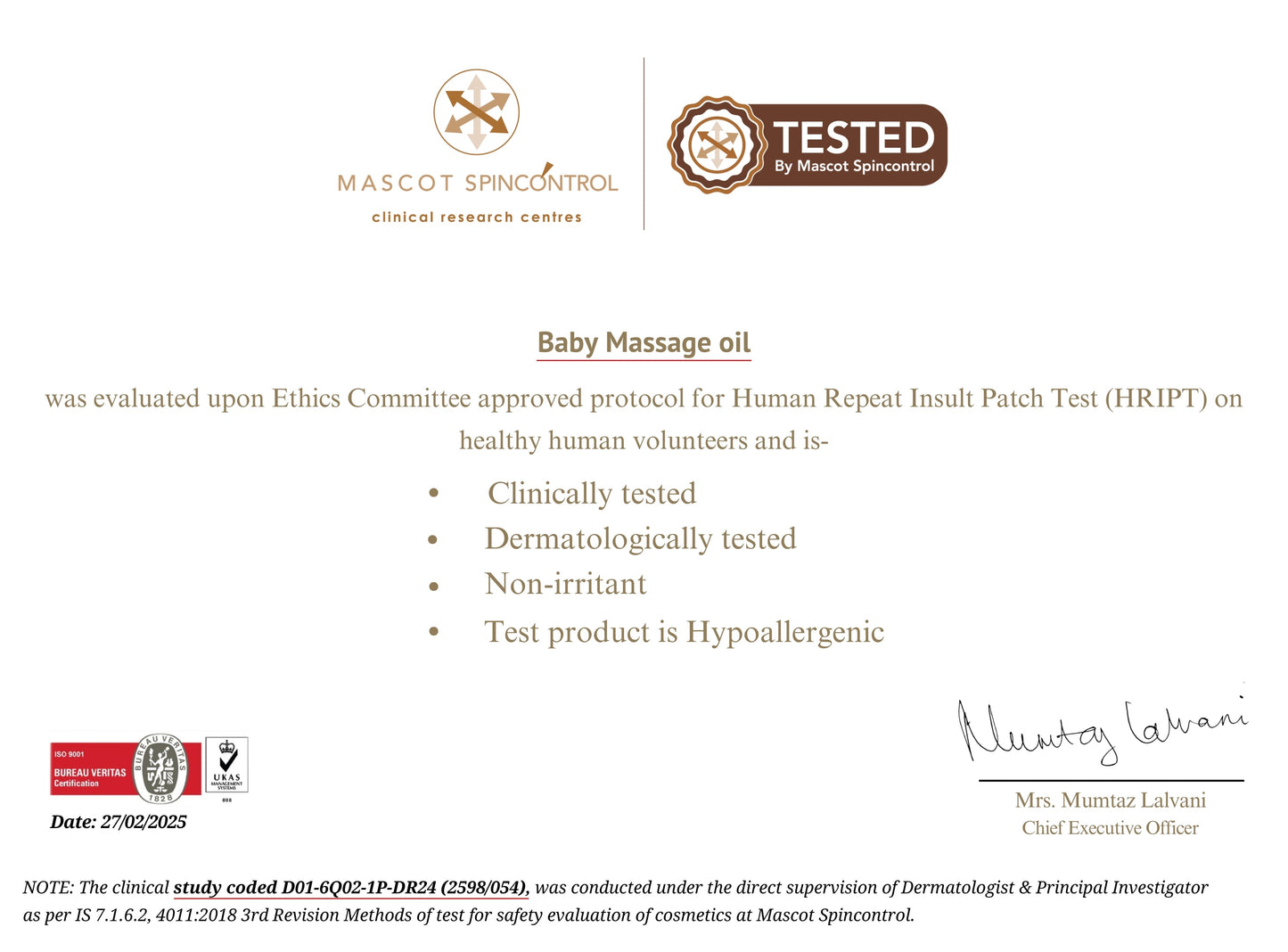 NikoMom Baby Massage Oil