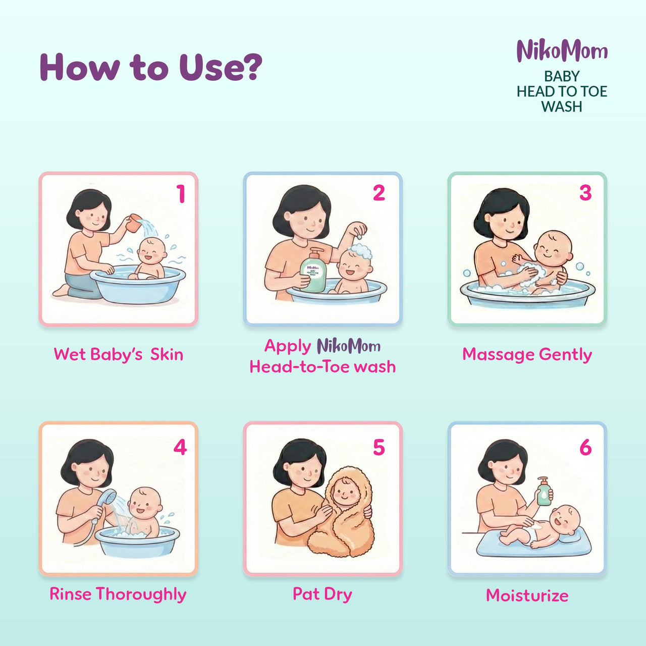 NikoMom Head-to-Toe Wash