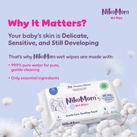 NikoMom 99.9% Pure Water Wet Wipes