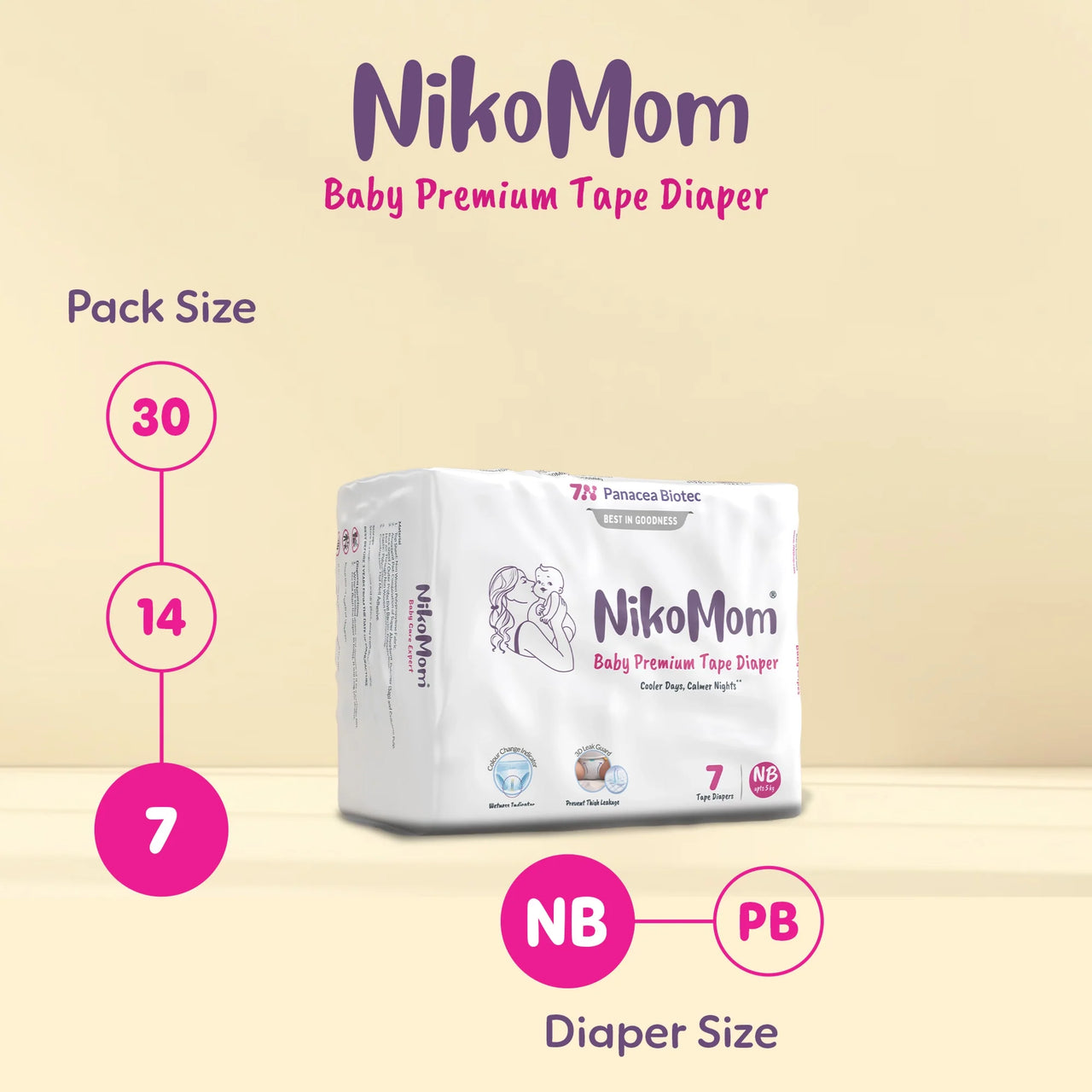 ‍NikoMom Tape Diapers (40% off)