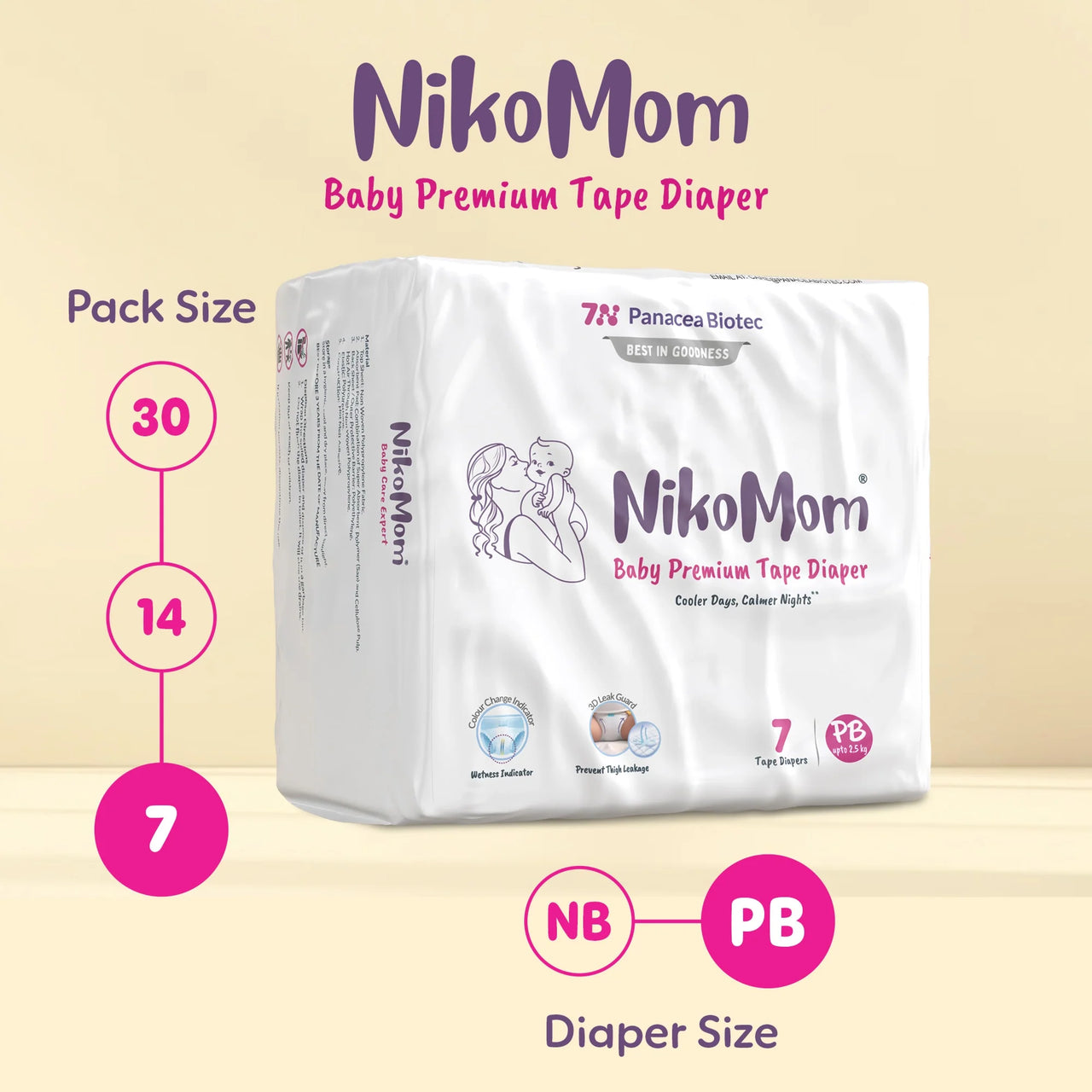 ‍NikoMom Tape Diapers (40% off)