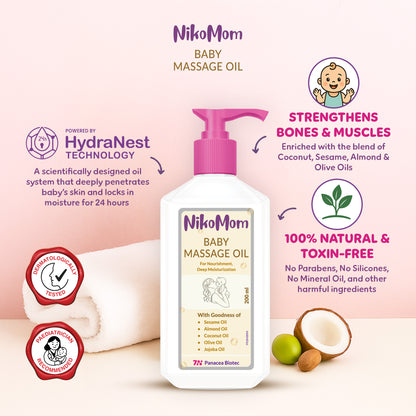 NikoMom Baby Massage Oil