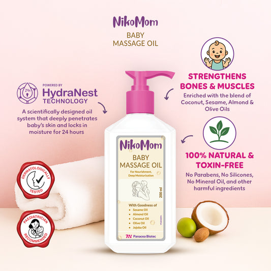 NikoMom Baby Massage Oil