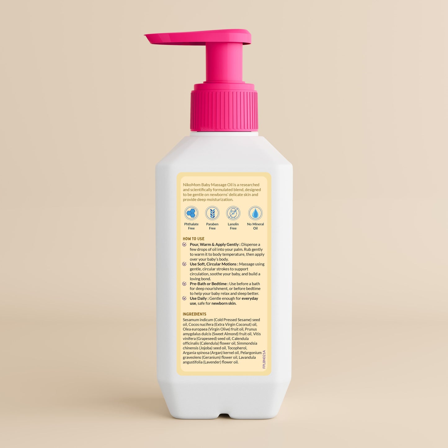 NikoMom baby massage oil