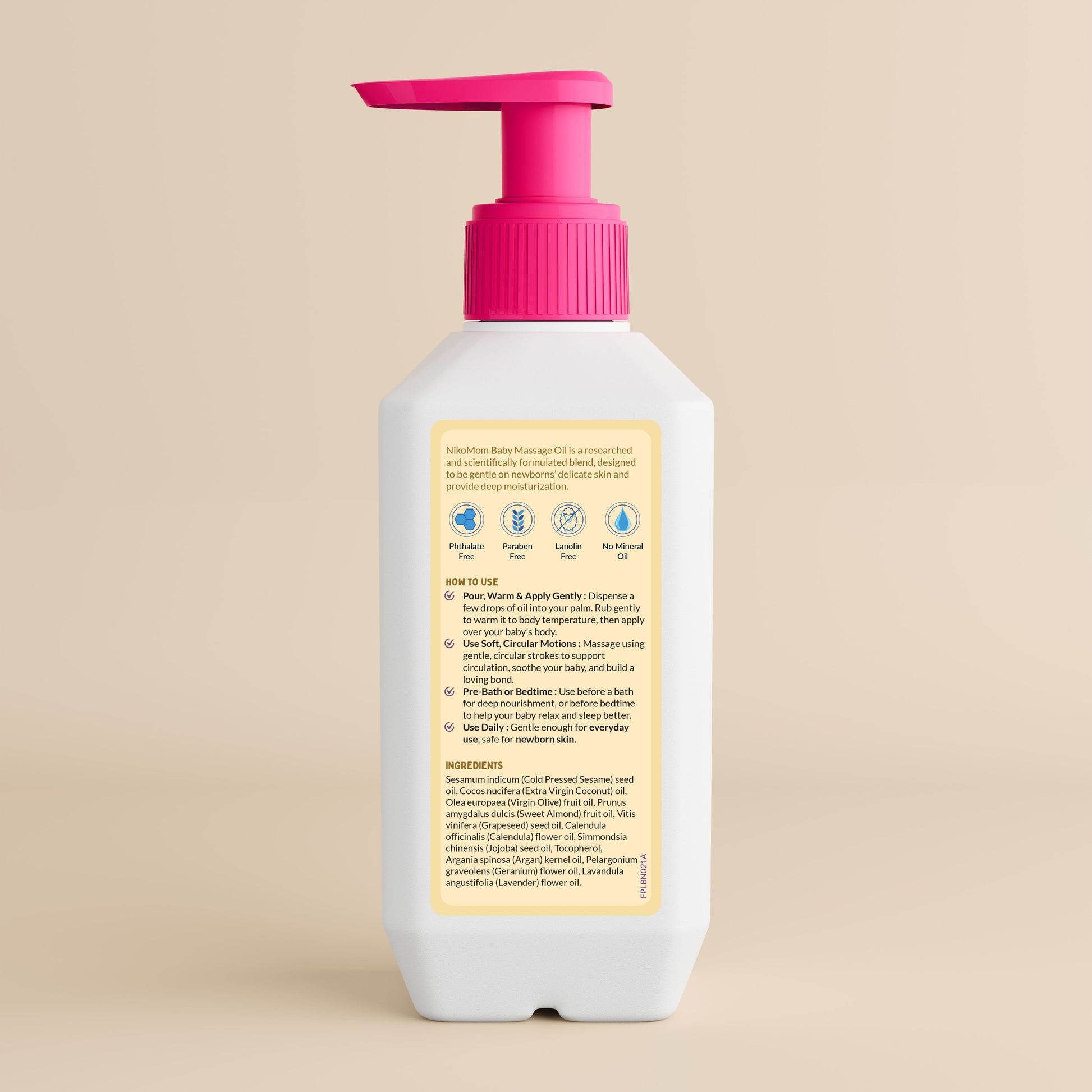 NikoMom baby massage oil