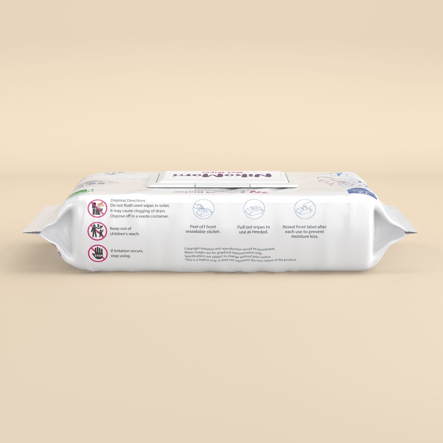 NikoMom 99.9% Pure Water Wipes