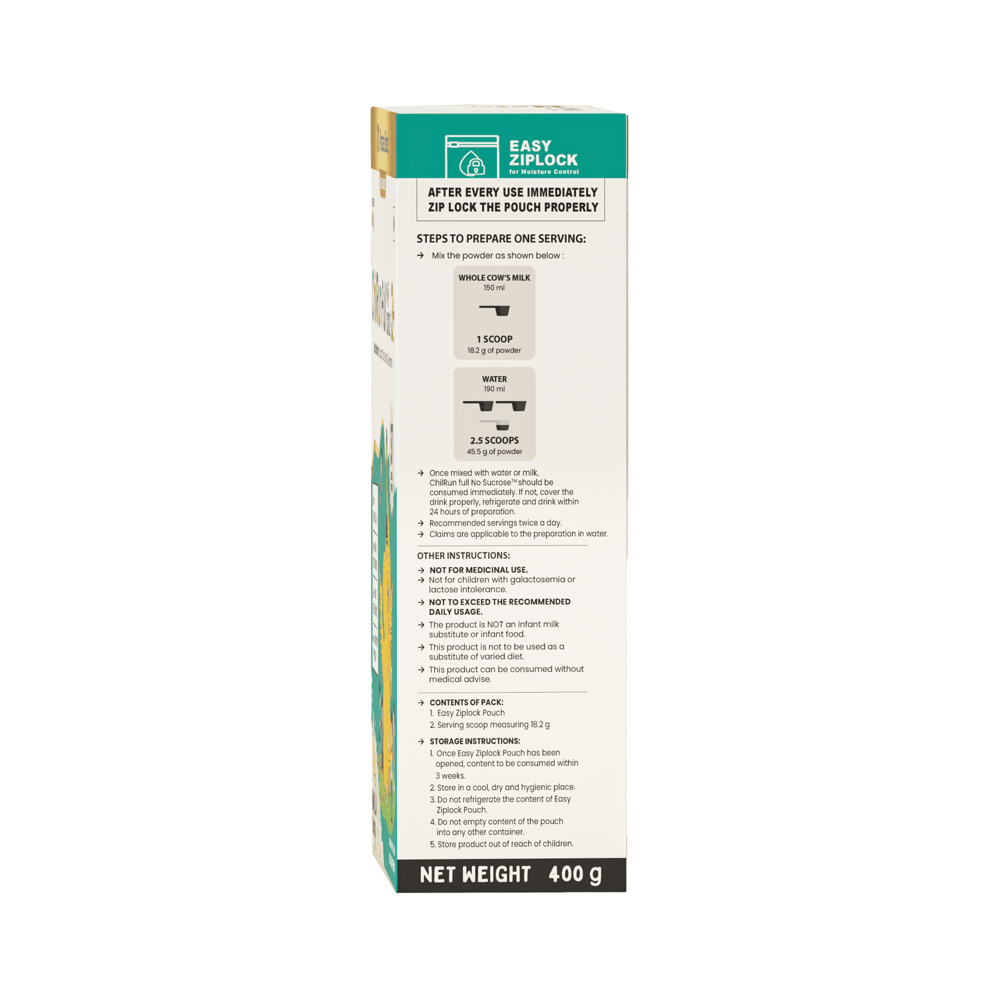 Vanilla, 400g, Carton